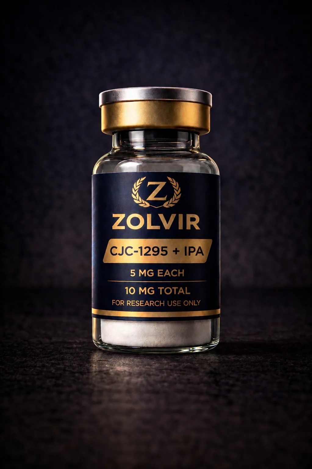 CJC-1295 + Ipamorelin Combo — 10mg Total Zolvir research vial