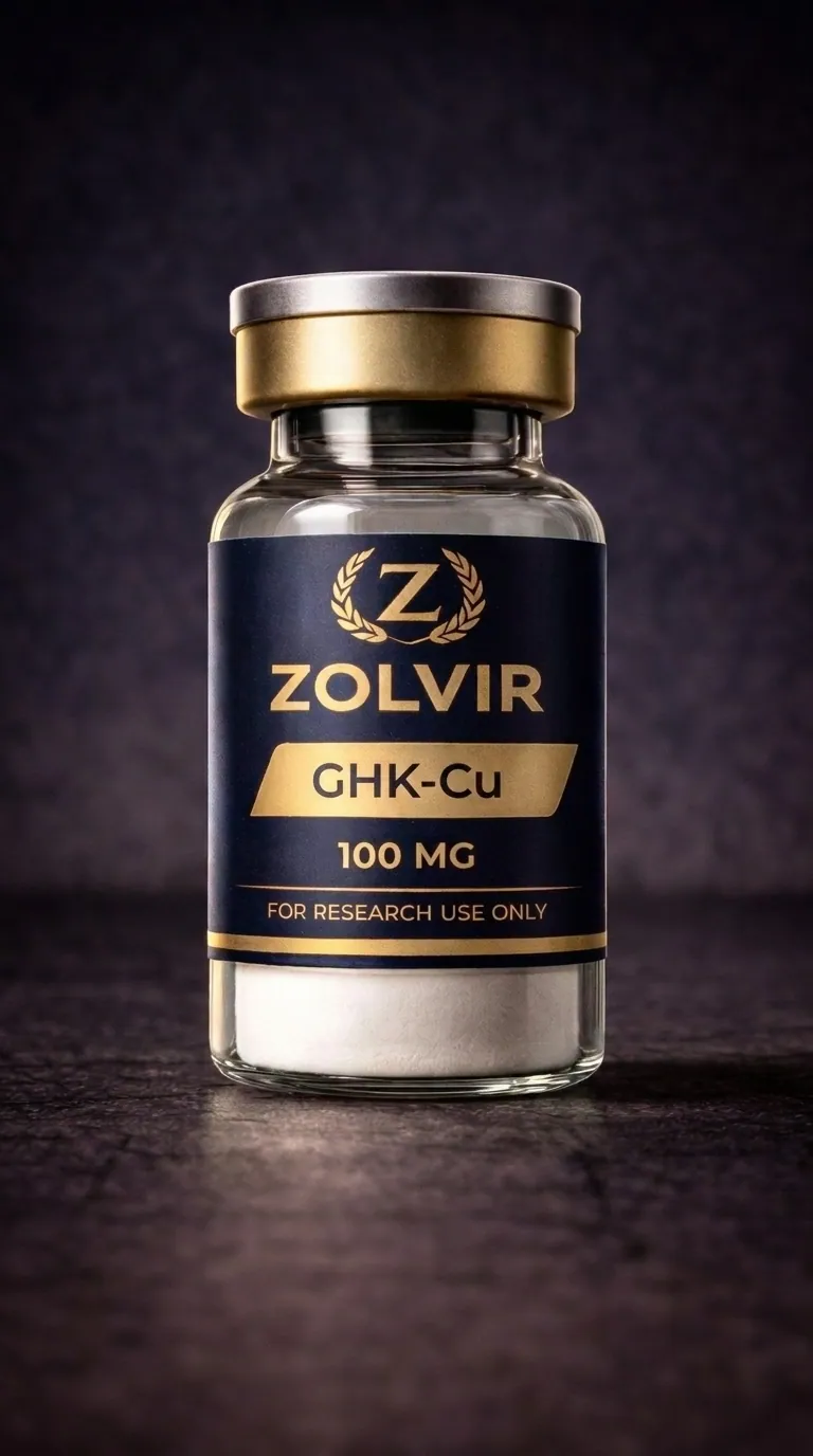 GHK-Cu 100mg Zolvir research vial