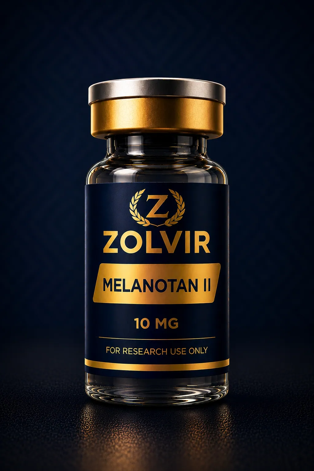 Melanotan II 10mg Zolvir research vial photo